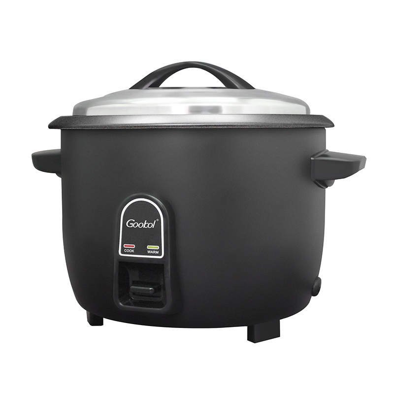 National rice cooker big size nonstick coated inner pot with useful aluminium steamer 45cups cooker