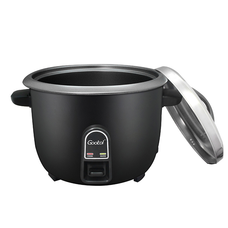 National rice cooker big size nonstick coated inner pot with useful aluminium steamer 45cups cooker