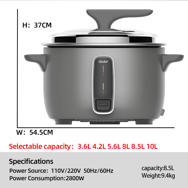 Big Cooking Electronic Large Capacity rice steam cooker 3.6l 4.2l 5l.6l 8.0l 8.5l 10l 12l 14l Commercial Electric Rice Cooker