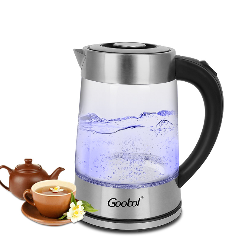 wholesale 1.7L cordless electric glass kettle High quality home appliance prices  kettle electric