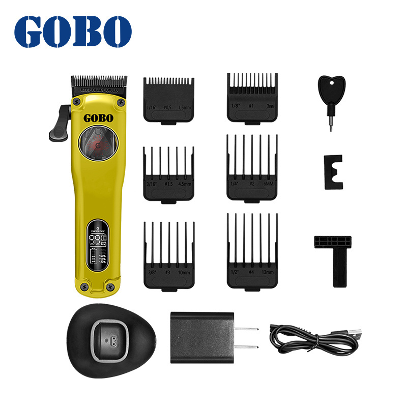 Magnetic Motor Hair Clipper 9900RPM High Speed Professional Salon Barber Cordless Hair Clipper