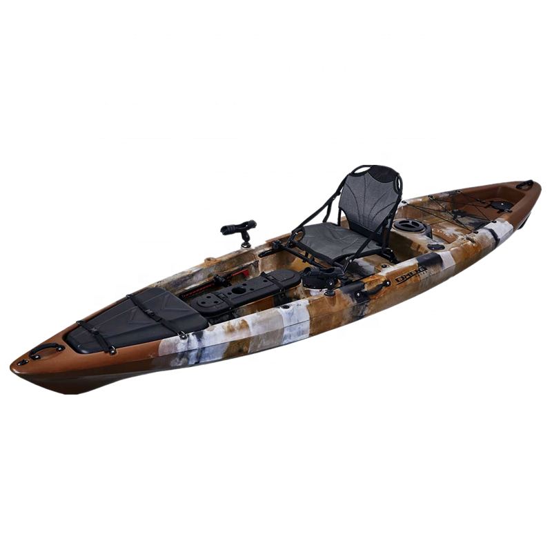 Sit On Top Single Fishing Kayak with Rod Holder and Pedals Gobo Kayak any Color