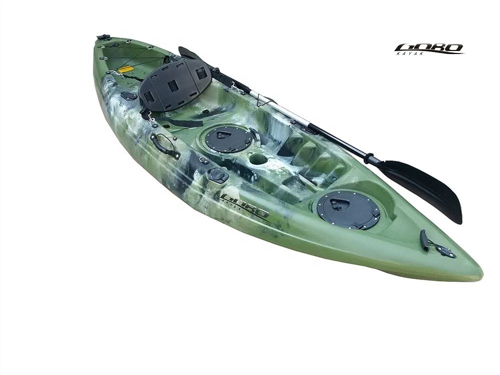 No Inflatable new single sit on top plastic fishing kayak small boat for sale