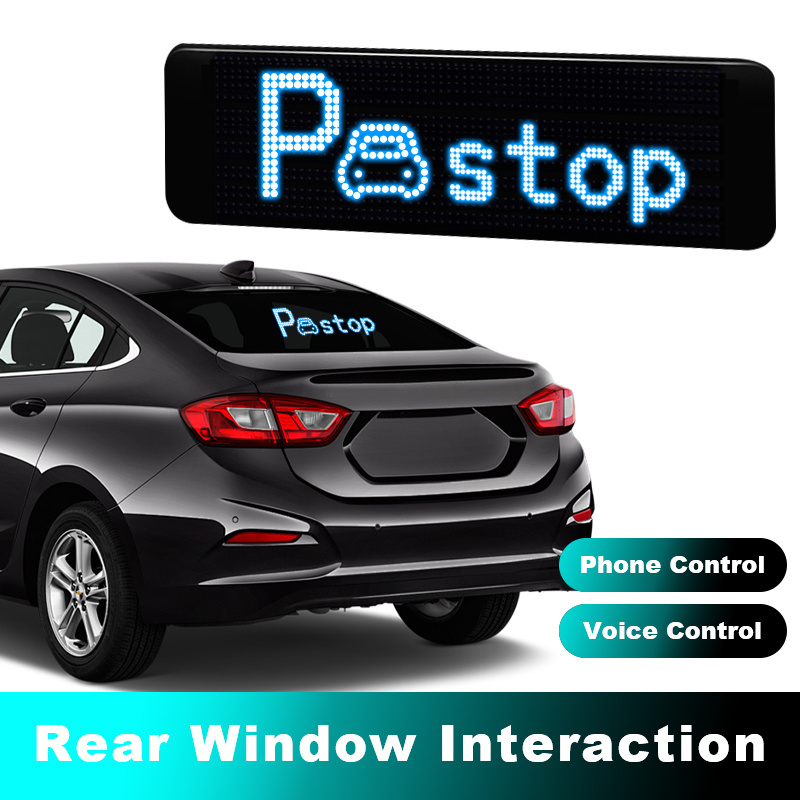 Digital Program Sign Message Transparent Car Screen Led Rear Window Display