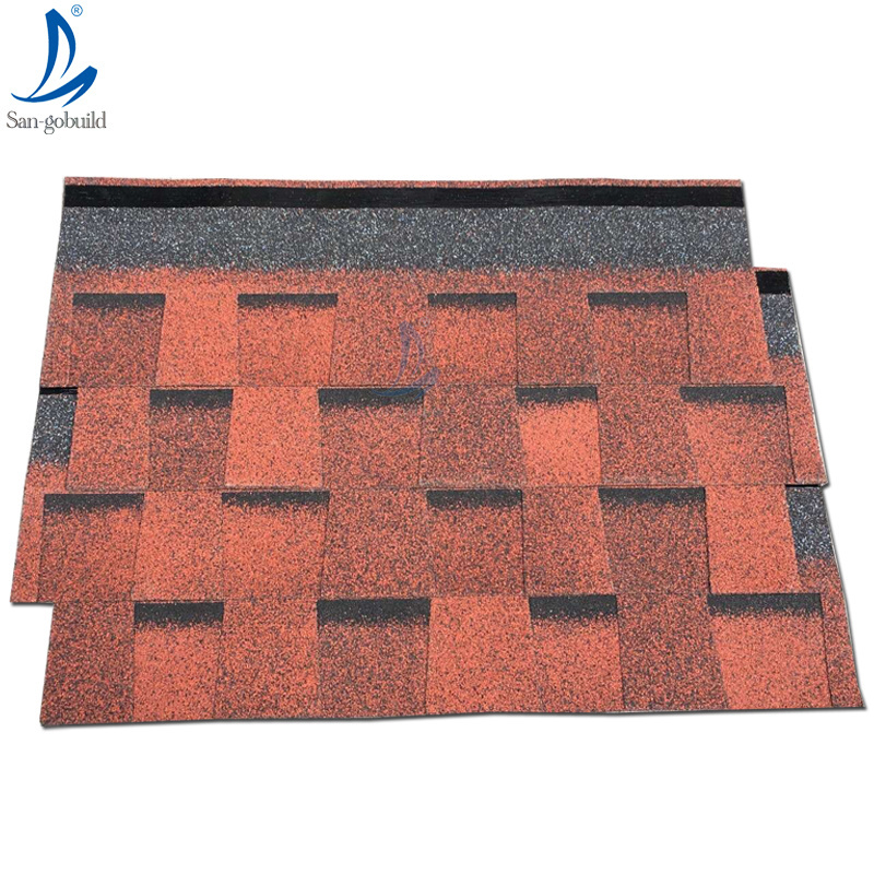 US Certification Architectural Roofing Tile Manufacturer China Red Laminated Roof Asphalt Shingles For House