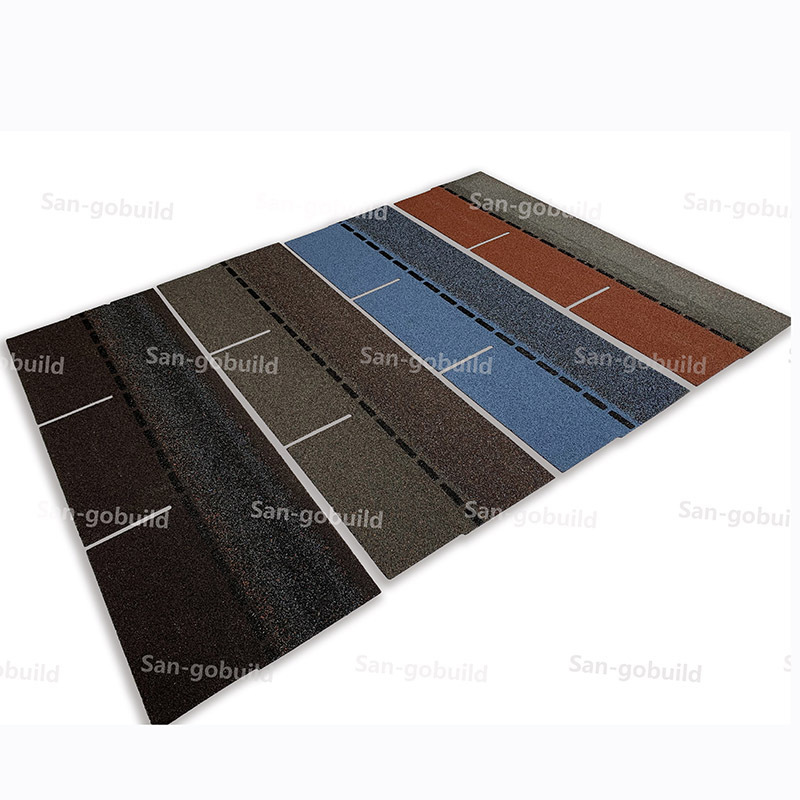 High Standard self-adhesive Roofing laminated Asphalt Shingles 3-Tab shingle techo fish-scale roof tiles