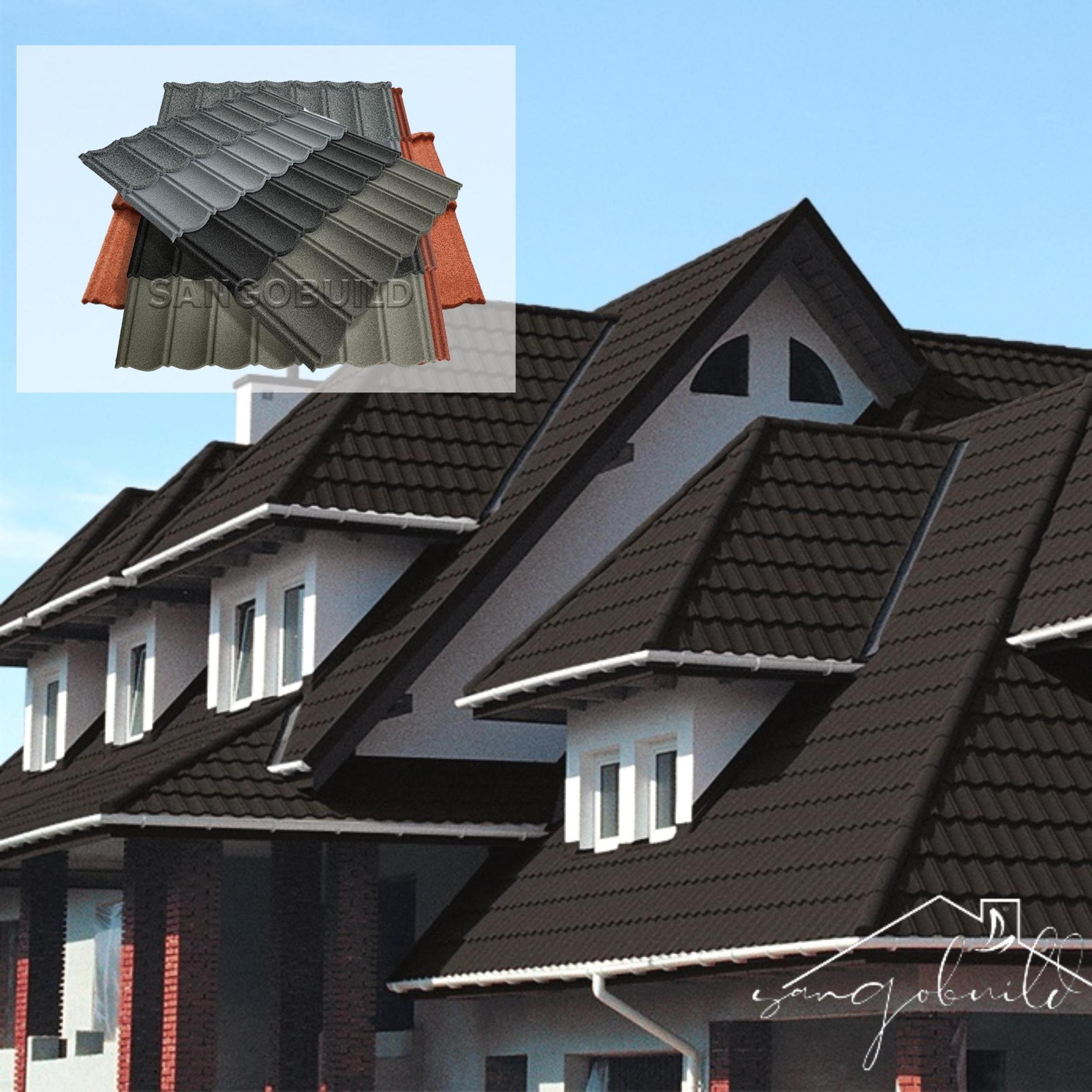 Canaletas Para Agua De Lluvia French Roof Tile Price Stone Coated Roofing Metal Tile in United States