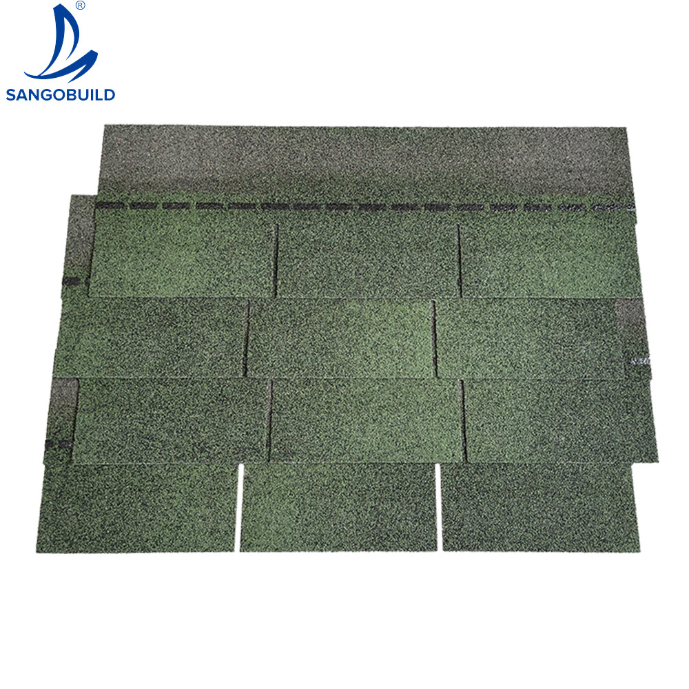 Fiberglass Bitumen Industrial Waterproof Hexagonal Asphalt Roof Tiles Philippine Price Black Color Mosaic  Shingles