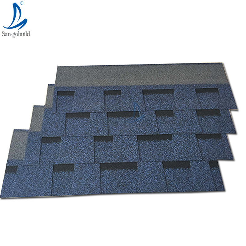 High Standard self-adhesive Roofing laminated Asphalt Shingles 3-Tab shingle techo fish-scale roof tiles