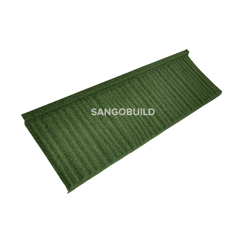 Factory  Price Stone Coated Steel Roofing Sheet Project  Zinc Aluminum Steel Metal Roof Tiles for House Villa