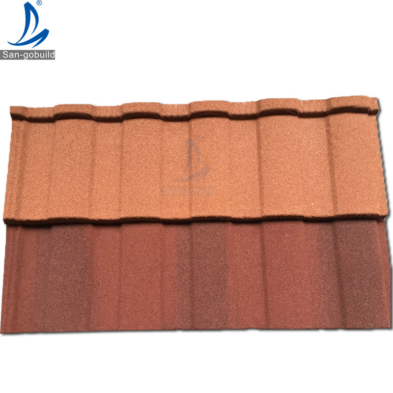 Philippines Stone Chips Coated Zinc Steel Roof Sheets On Sale Siding Roofing 1340*420 mm