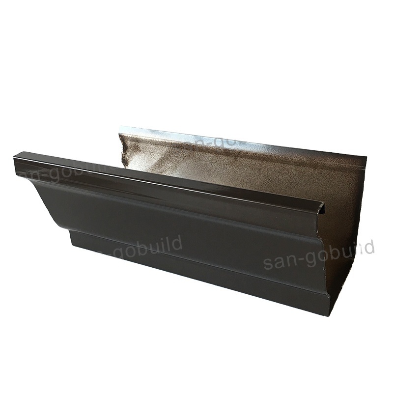 Manufacturer China Metal Roof Drain Half Pipe Profiles The Price Rain Water Guttering Downspout stainless steel water gutter