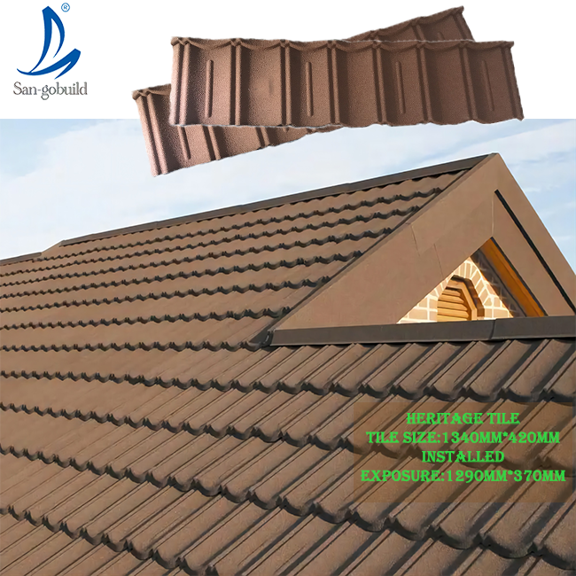 High quality metal roof price manufacturer of stone coated roof sheet, charcoal corrugated stone coated steel roofing tile