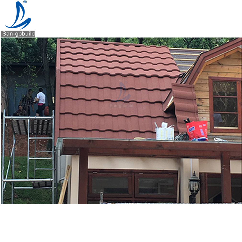 Philippines Stone Chips Coated Zinc Steel Roof Sheets On Sale Siding Roofing 1340*420 mm