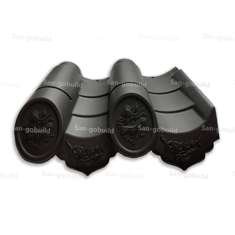 Hot Sale HDPE Resin Plastic Chinese Antique Roof Tile for Decoration