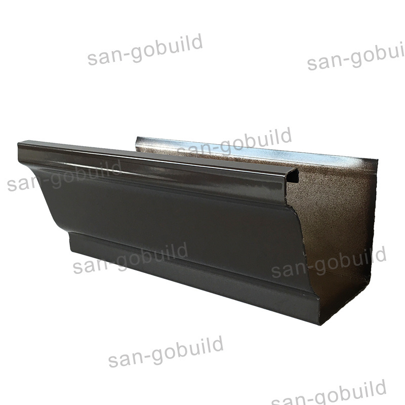 Manufacturer China Metal Roof Drain Half Pipe Profiles The Price Rain Water Guttering Downspout stainless steel water gutter