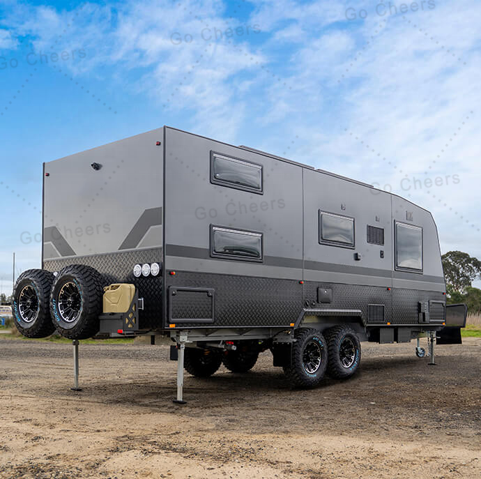 19 22ft hybrid caravan rv trailer camper rv shower toilet combo caravan camping trailer offroad 4x4 camper caravans-for-sale