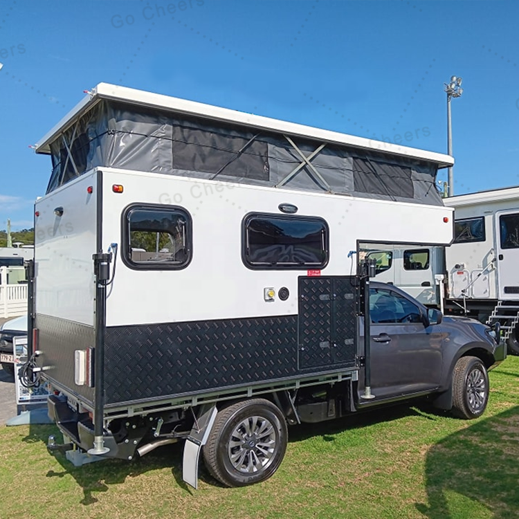 2022 Ford ranger aluminum demountable popup truck camper shell 4x4 rv pick up slide on ute camper flatbed truck campers