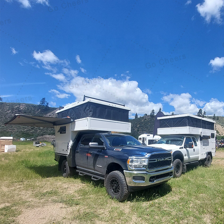 2022 Ford ranger aluminum demountable popup truck camper shell 4x4 rv pick up slide on ute camper flatbed truck campers