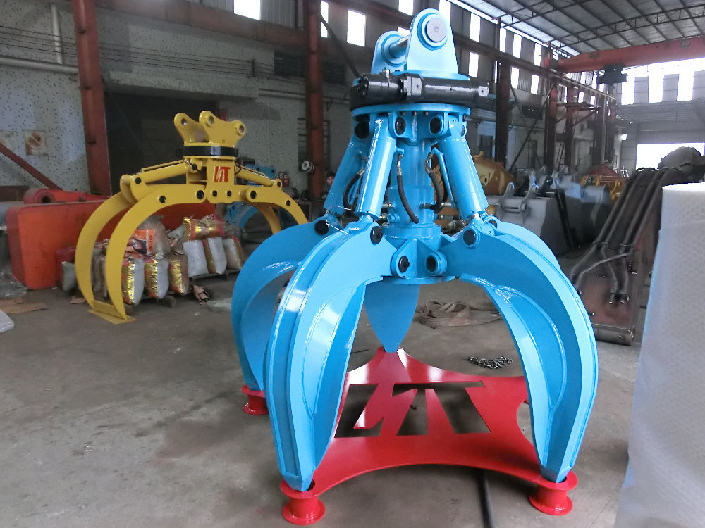 Rotation Or No-Rotation Orange Peel Grab Excavator Hydraulic Orange Peel Clamp For Garbage