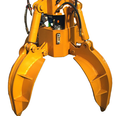 5 Claws Hydraulic Excavator Orange Peel Grab Manufacturer Factory Price OEM Grab Bucket For 5-9Ton Excavator.