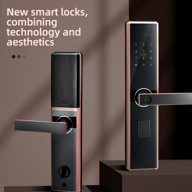 G806 Smart Door Lock Fingerprint IC Card Password Smartphone APP Intelligennt Manufacturing Apartment Hotel Home Lock