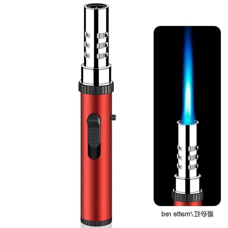 Strong straight cigar lighter torch portable adjustable metal cigar lighter custom logo torch lighter