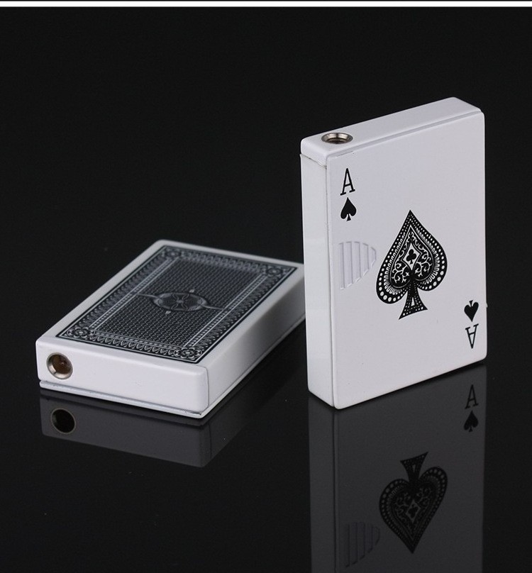 card lighter play card ace lighter rectangle cigar smoking candle poker match gas butaine butane lighter