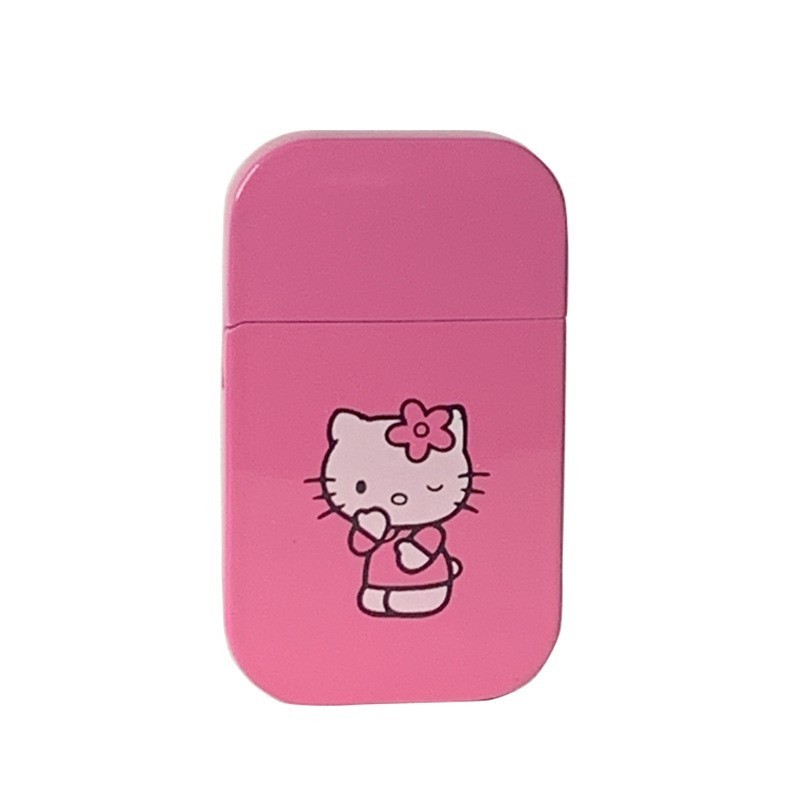 smoke shop products girl's women lady red flame jet hello kitty lighters lighters hello kitty pink hello kitty lighter cigarette