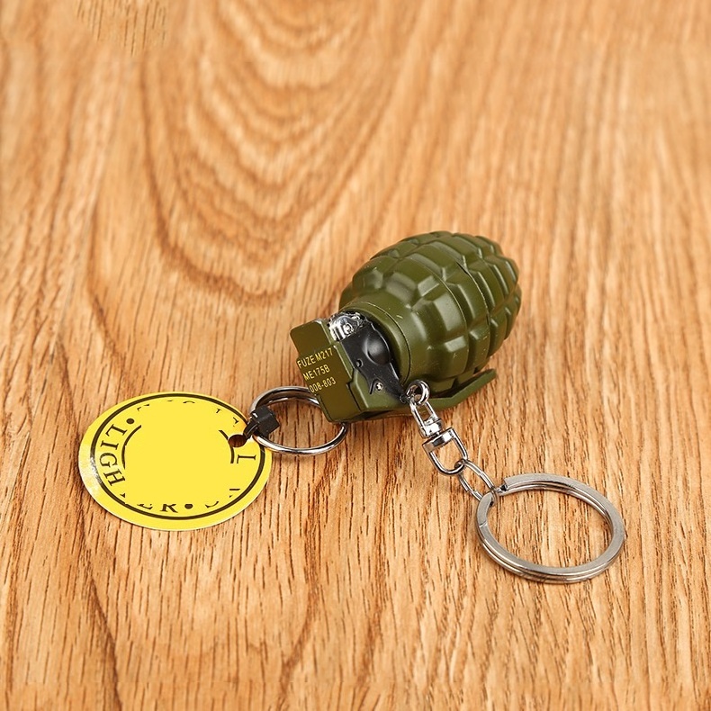 2024 design unique small hand grenade wholesale refillable torch lighter flame lighter grenade lighter