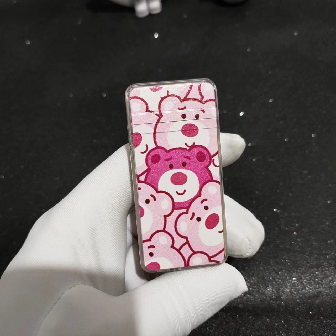 hot sale wholesale fancy design smoking hello kitty shine lighter flash Kuromi lighters transparent cute lighter