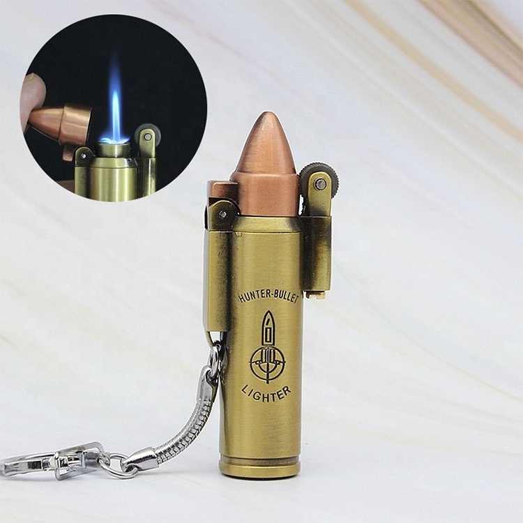 custom bullet jet flame kerosene lighter pistol atomic lighter gun windproof smoking accessories lighters