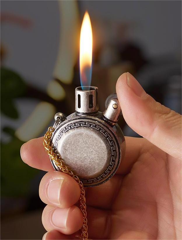 hot sales creative round shape oil lighter vintage kerosene lighter lighter luxury custom logo