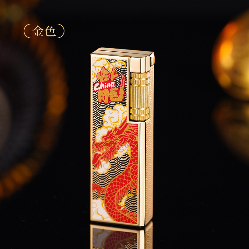 2024 hot dragon pattern godblaze butane gas  luxury cigarette lighters lighter dragon dragon torch lighter