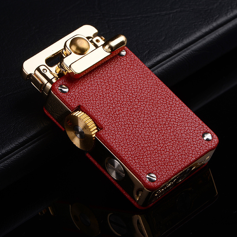 Godblaze leather package lighter metal kerosene cigarette lighter kerosene torch vintage kerosene lighter