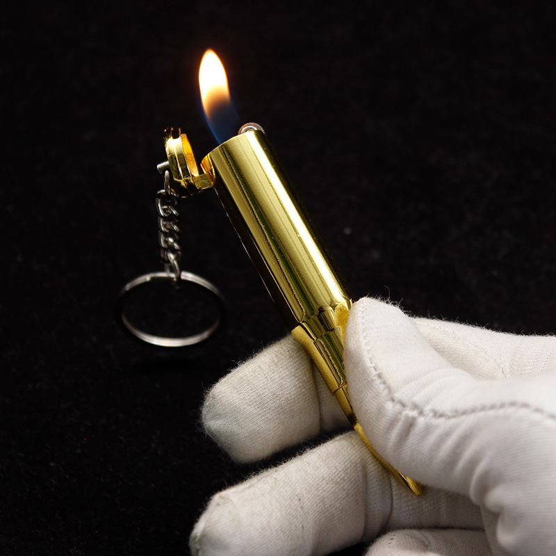 Godblaze hot wholesale unique design gas bullet shaped lighters lighter keychain bullet lighter