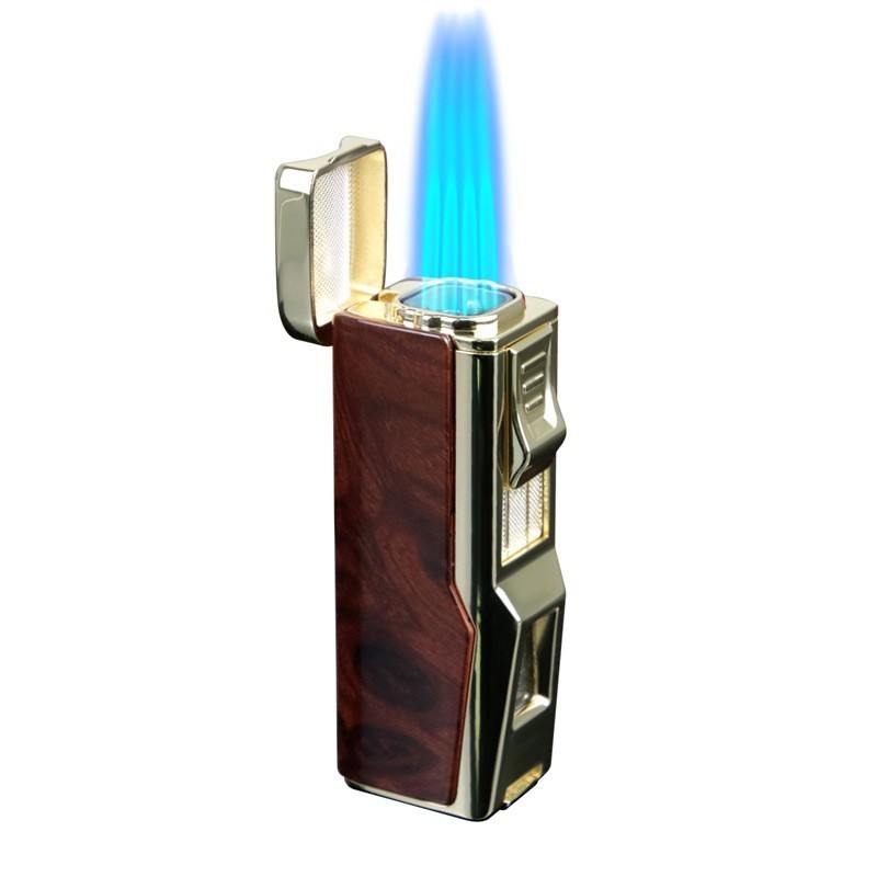 high quality rustic cigarette holder lighter bulk buying cool gas lighter aesthetic cigar lighter 4 jet