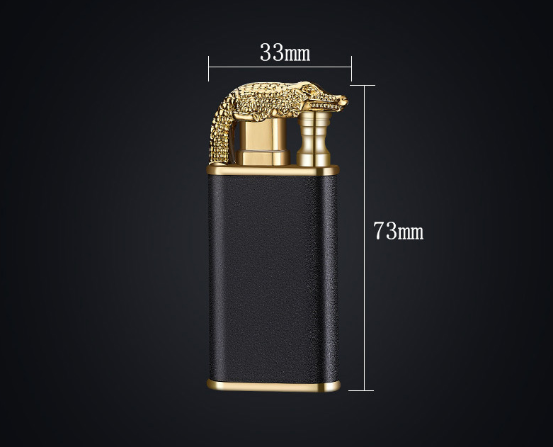 2024 hot sale  crocodile Novelty  jet Cigarette Lighter Switchable Flame Ready To Ship Smoking Accessories Cigar Dragon Lighter