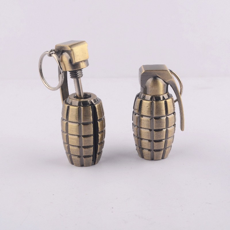 seminal cigar metal windproof butane lighter hand smoke grenade lighter gas lighter gernade