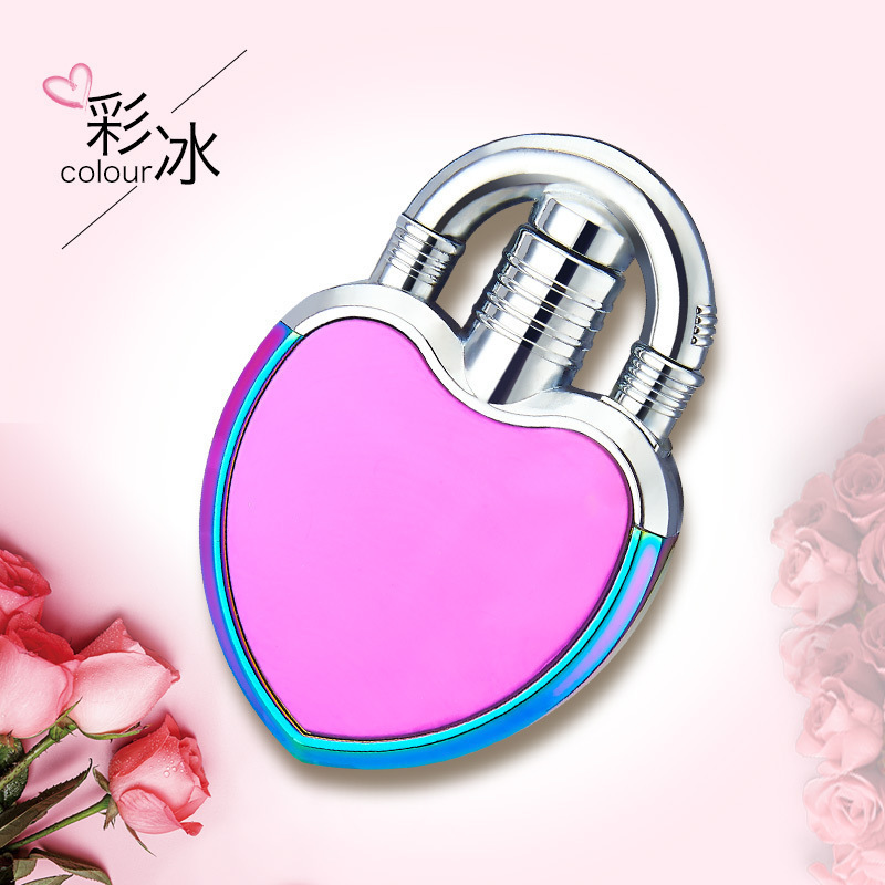 Best gift for boyfriend godblaze windproof  mini gas lighter heart shaped lighter lighters heart shape