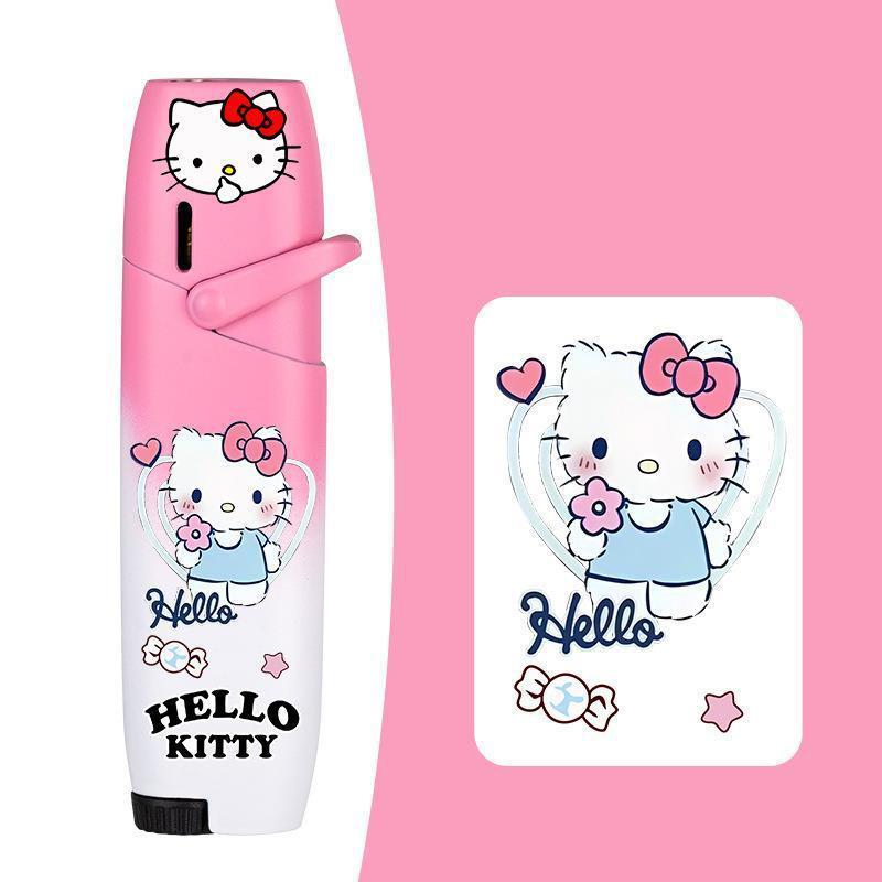 Godblaze cute cartoon hello kitty items kuromi cigarette lighter with windproof  flame lighter  hello kitty lighter