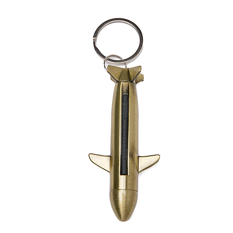 Airplane model shape key ring godblaze keychain with lighter lighters kerosene permanent match lighter