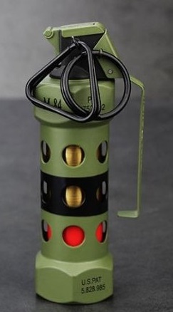 2024 hand grenade wholesale refillable torch lighter windproof blue flame lighter grenade lighter