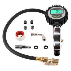 Top Sales Heavy Duty Tire Pressure Gauge Digital Tire Inflator with Pressure Gauge Set Auto OEM Tools