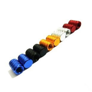 Tyre valve dust cap aluminum tyre valve screw cap cover universal wheel tire valve stem caps