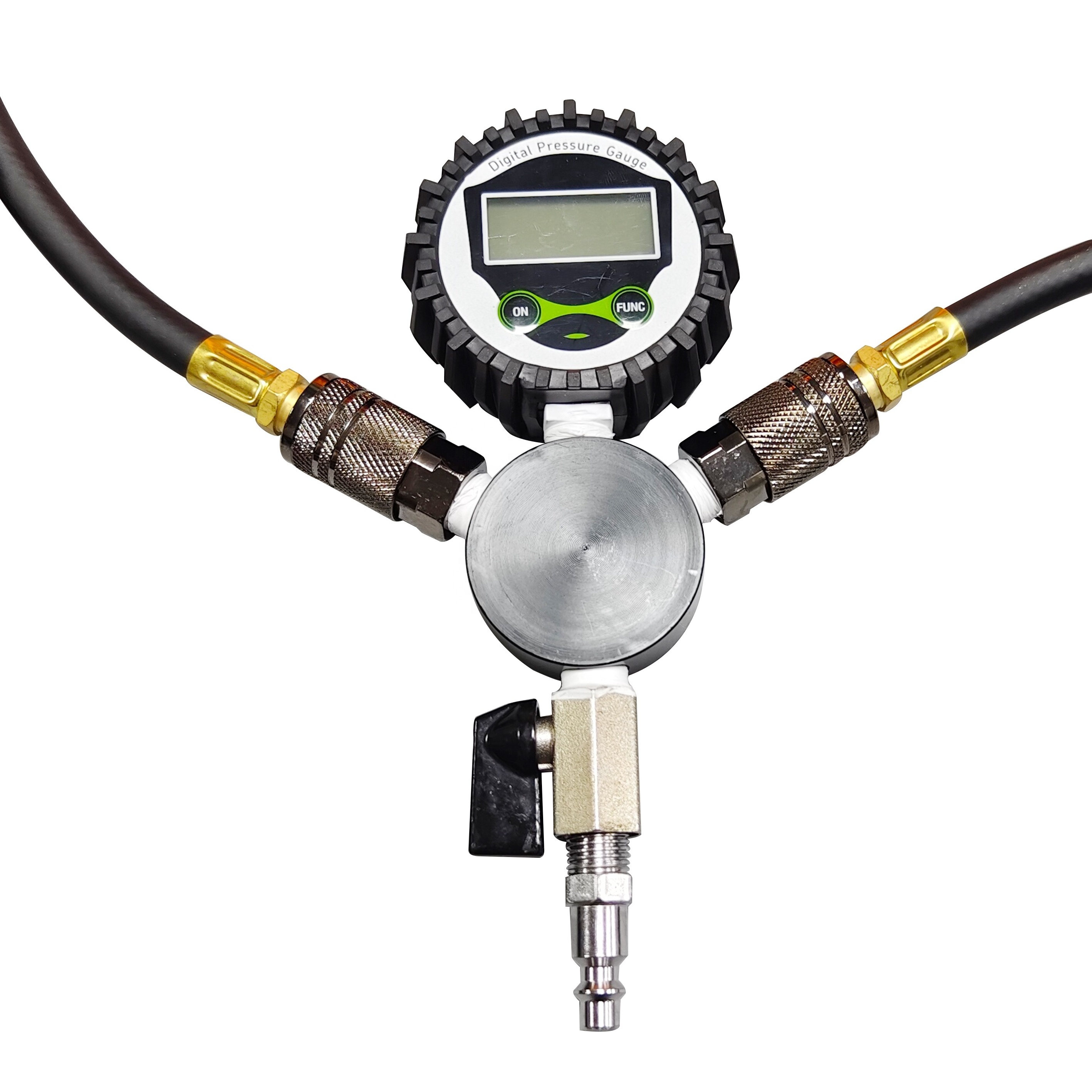 Digital gauge 4 Way Manifolds with Hose Air Up and Down Tire Inflate Deflator System for Off Road  accessories