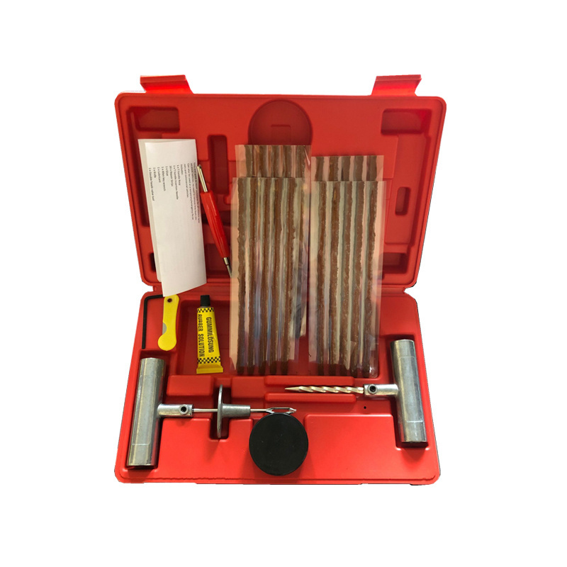 27 Pieces Universal Heavy Duty Tire Repair Tool Kit  for Tires on Cars, Trucks, Motorcycles, ATV