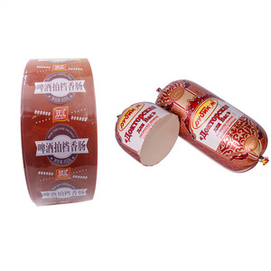 Small Quantity Request Food Grade Logo Flexography Printing Artificial Sausage Casings For Sausages