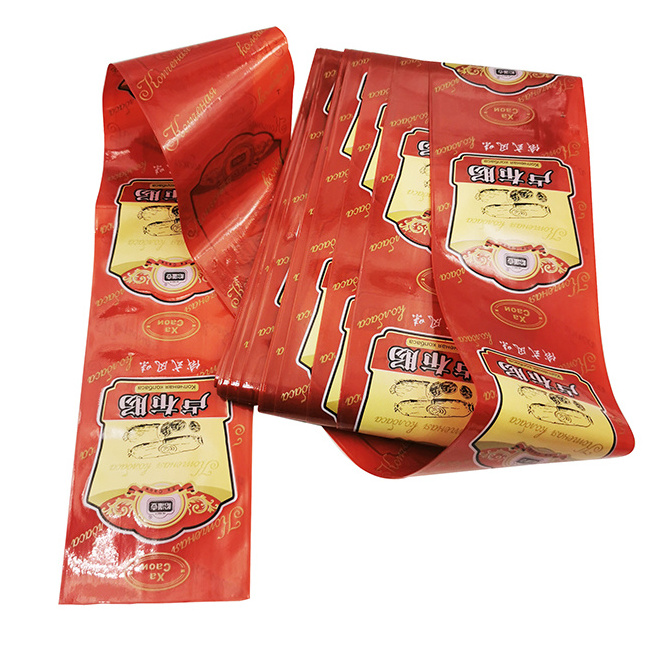 Sample Free Custom Logo Flexography Printing Sausage Casings Artificial For Sausages