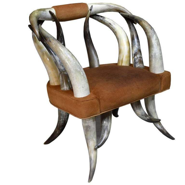 Authentic Ox Horn Chair Comfortable Ox Horn Chair Designable and Antic Strong Natural Polished Cow Ox Horn Chair